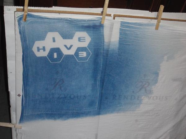 Exposure on a towel from Target; exposed ~ 2 hours under 200 W bulb.